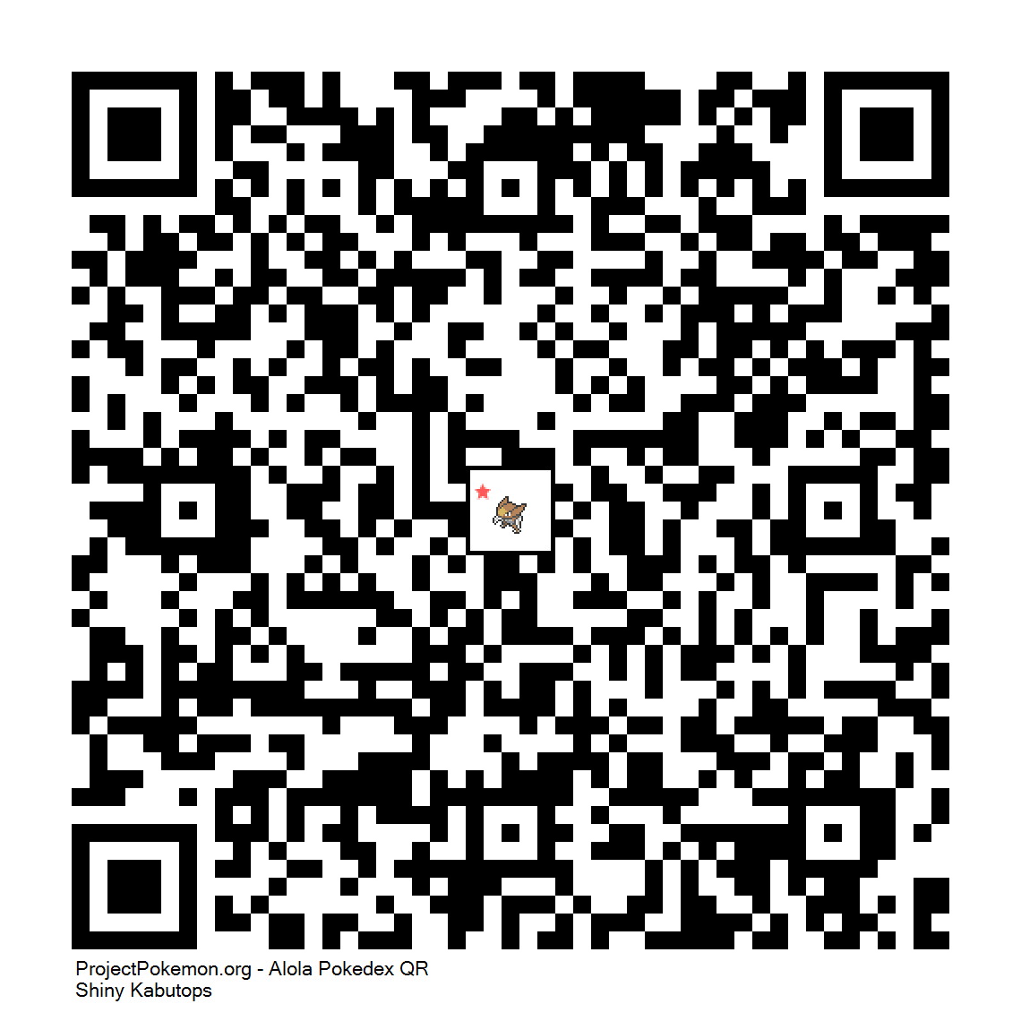 Cdigo QR de Kabutops variocolor